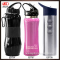 The super size easy grip stainless steel sport bottle with spout & carabiner - 25OZ